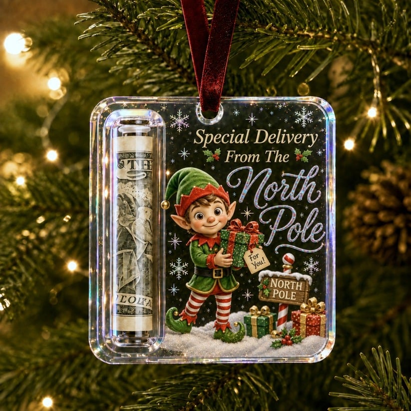 🔥 Only £6.99 | Christmas Cash Gift Ornament – Buy 2 for Just £9.99