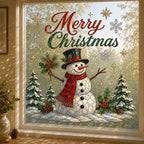 🎄 Christmas Window Decoration – Large Festive Window Art for Holiday Home Decor