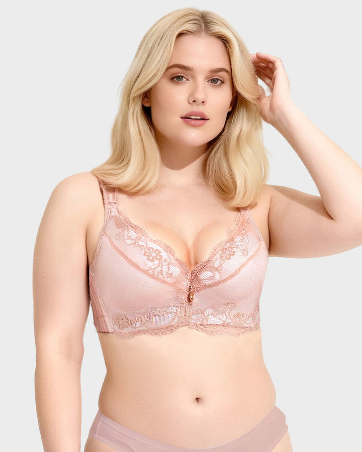 Lace Underwire Padded Push Up Bra