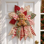 Peppermint Gingerbread Cheer - Oversized Christmas Character Quilted Door Hanger Sewing Kit