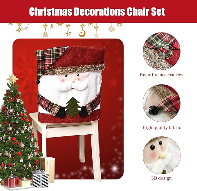 🎄Christmas Sale🎄Cute Christmas Chair Covers 🔥