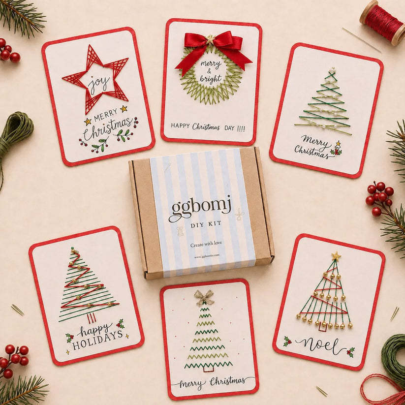 🎄ONLY £9.99– 6 Festive Designs ✨| Christmas Thread Art Card Kit – Create Beautiful Handmade Holiday Cards ✨