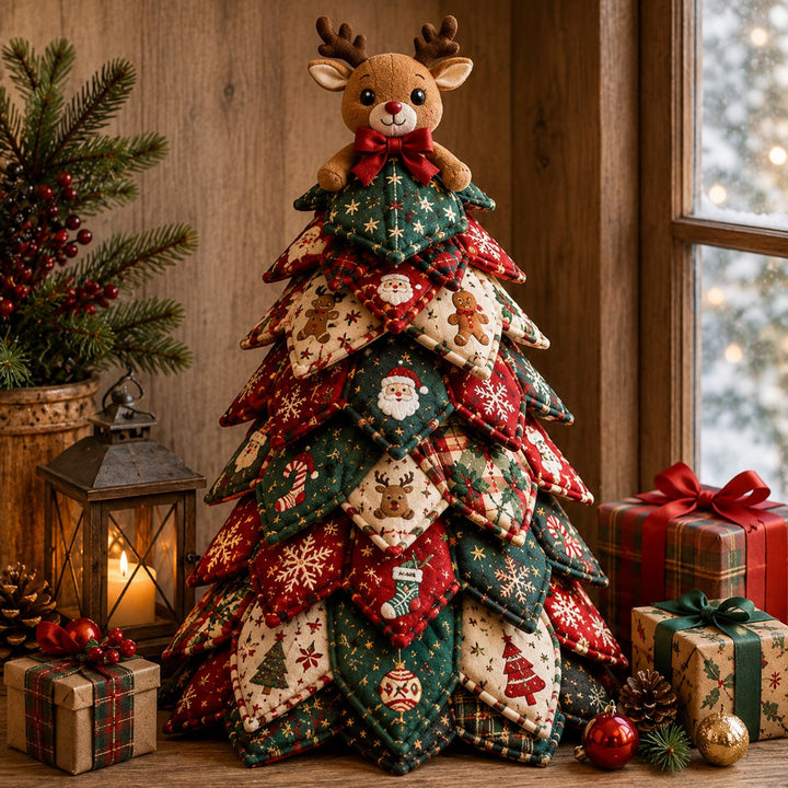 🎅 Santa Claus DIY Quilted Christmas Tree Kit