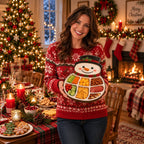 🎄 50% OFF | Christmas Character Snack Serving Tray – Festive Party Platter