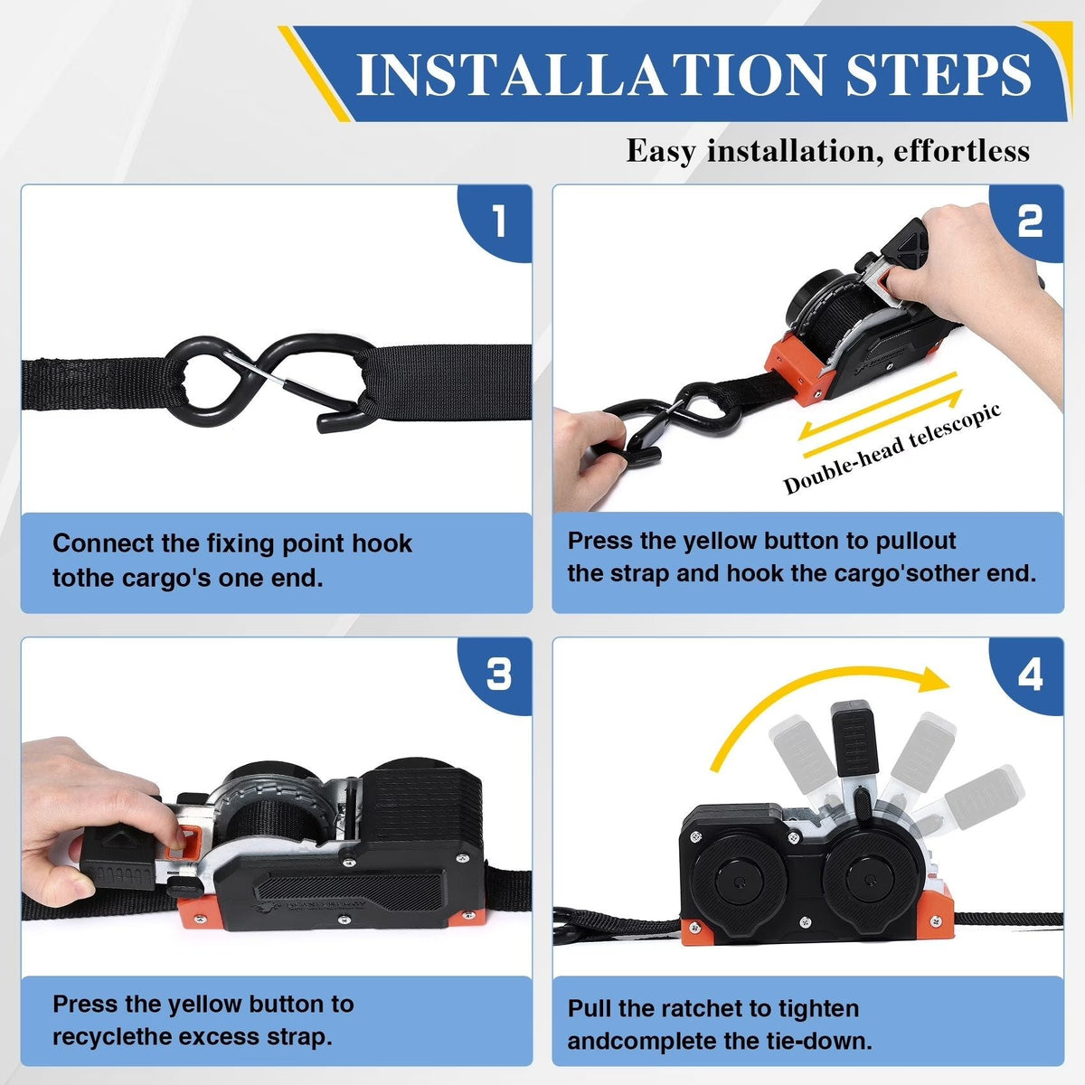 Retractable Ratchet Strap™