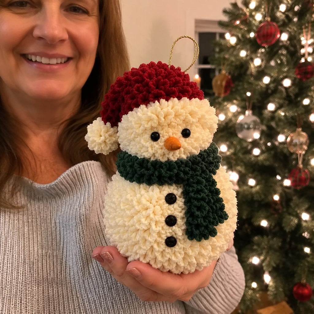 🎄 Special Offer | 48% OFF – Beginner-Friendly 3D Fabric Poke Christmas Ornament DIY Kit 🎁