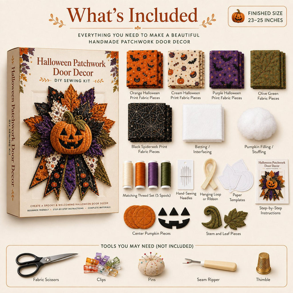 Boo Buddy - Halloween Handmade Door Bow DIY Sewing Kit