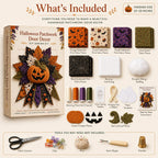 Jack-O’-Lantern Harvest - Halloween Handmade Door Bow DIY Sewing Kit