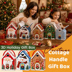 🎁Christmas Cottage Gift Box – 5 Festive Designs for Candy & Small Gifts