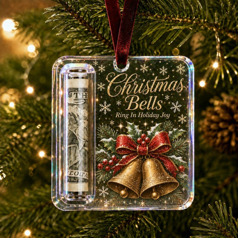 🔥 Only £6.99 | Christmas Cash Gift Ornament – Buy 2 for Just £9.99