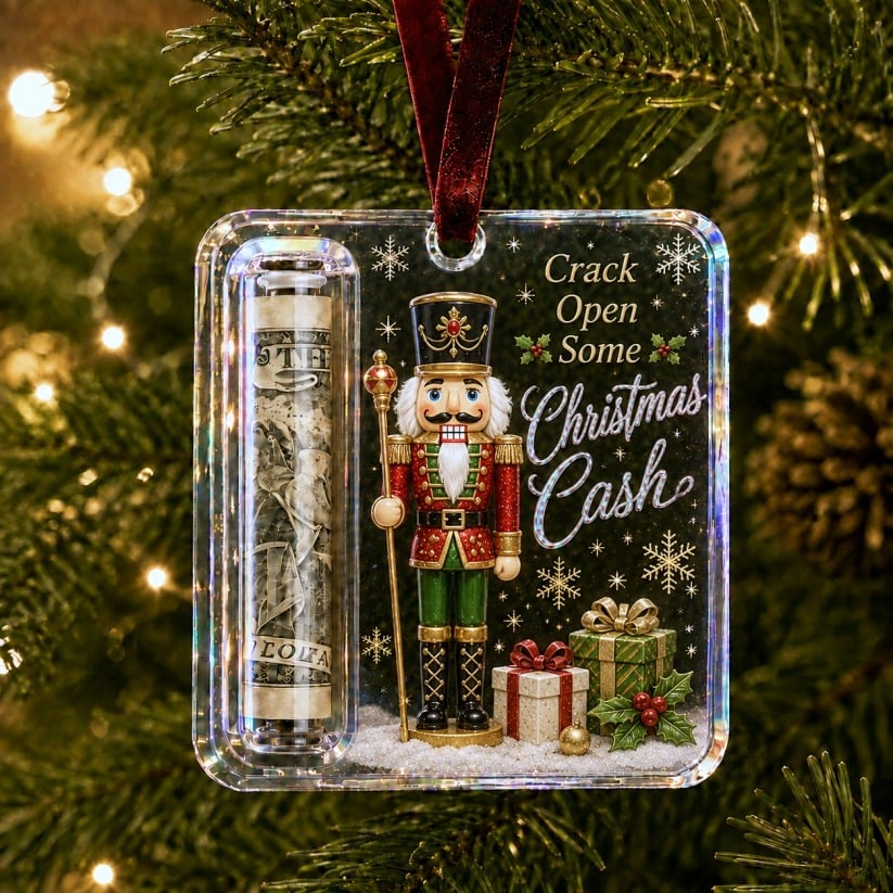 🔥 Only £6.99 | Christmas Cash Gift Ornament – Buy 2 for Just £9.99