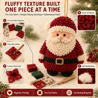 🎄 Special Offer | 48% OFF – Beginner-Friendly 3D Fabric Poke Christmas Ornament DIY Kit 🎁