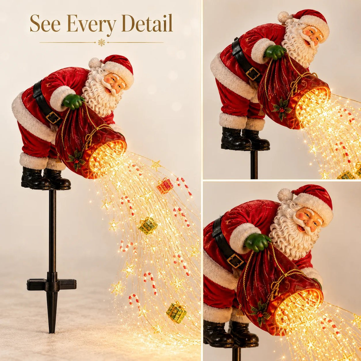 🎅Christmas Early Discount 50% Off 🎁 Santa's Magic Pour – Flowing LED Christmas Garden Light