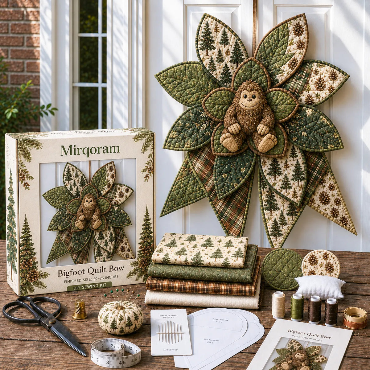 Owl - Handmade Quilted Door Bow DIY Sewing Kit