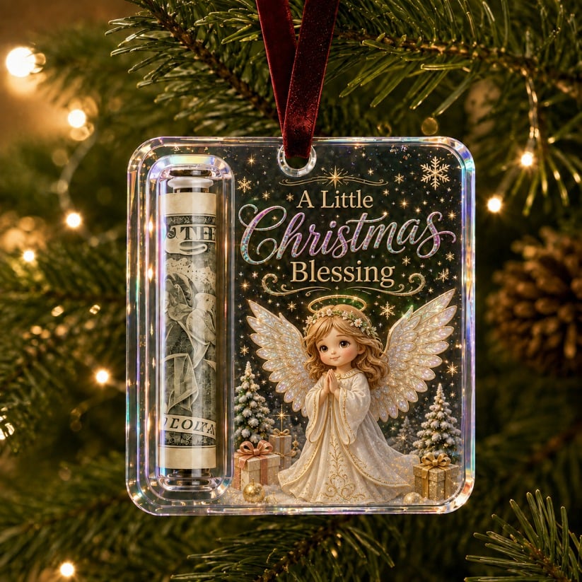 🔥 Only £6.99 | Christmas Cash Gift Ornament – Buy 2 for Just £9.99