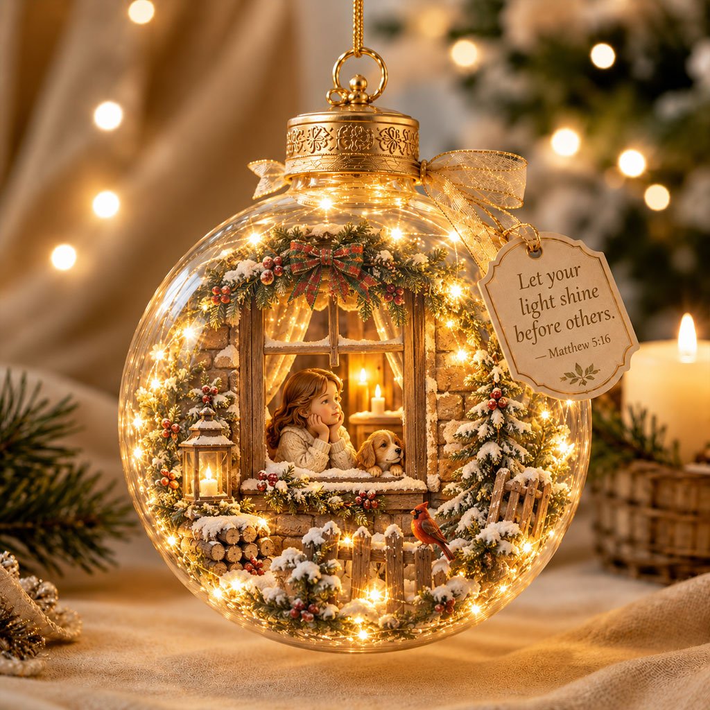 ✨✨Illuminated Christian Scripture Keepsake Ornaments
