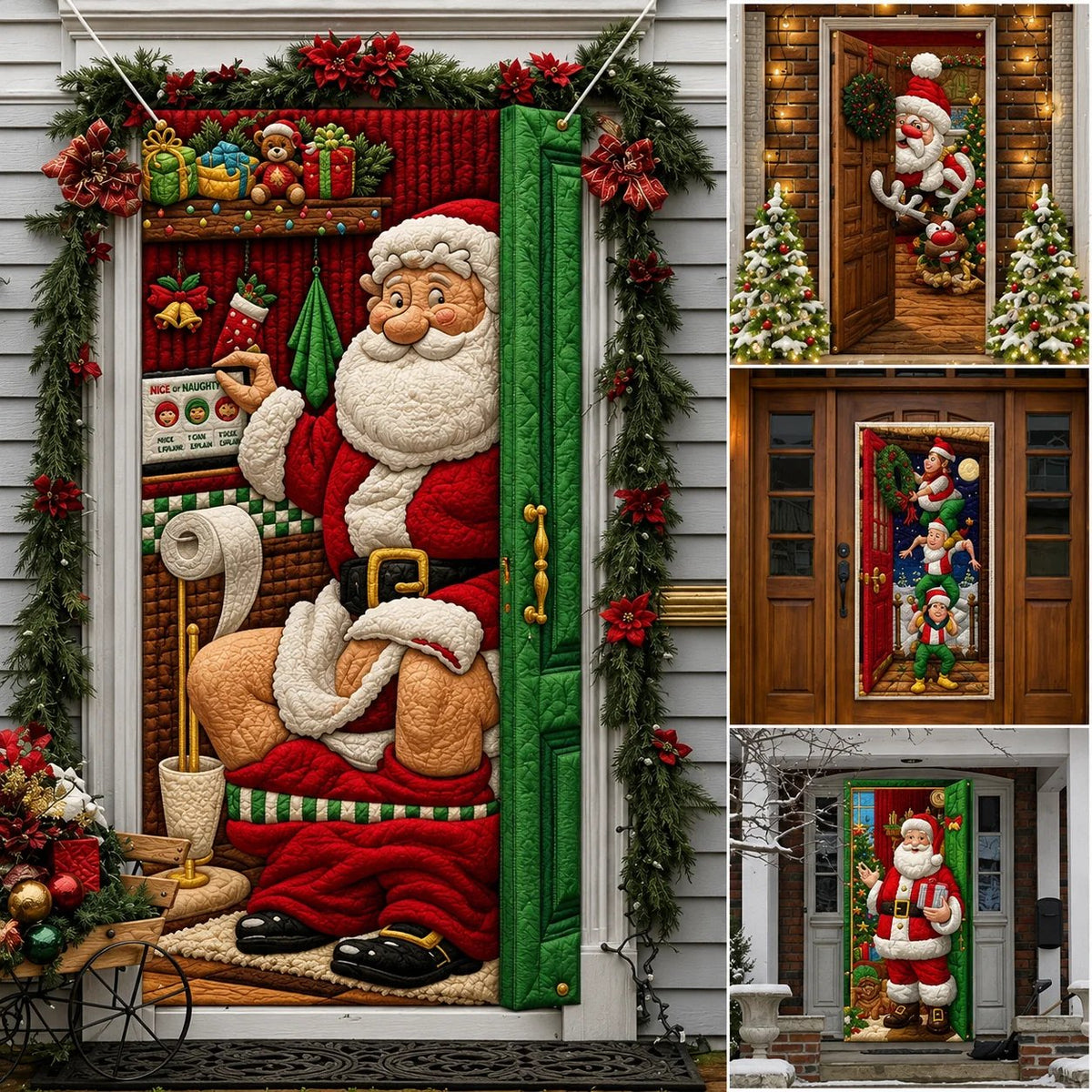 🎄 57% OFF | 3D Christmas Door Decoration – Create a Festive Holiday Entrance