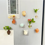 8-Pcs Mini Vase Fridge Magnets