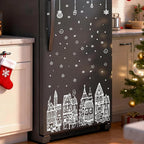 🎄 Only £6.99 | Christmas Village Window Decoration Set