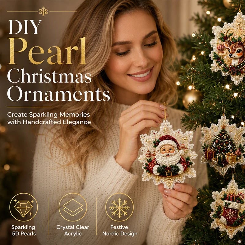 🎄 ONLY £7.99! Christmas DIY Hanging Ornament Set – 6 Festive Tree Decorations ✨
