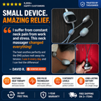 🔥 Relieve Neck Tension Anytime, Anywhere|Smart Heat Therapy & EMS Massage In One Lightweight Device