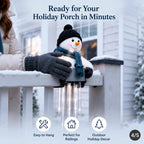 🎄56% OFF|⛄ Snowman Icicle Christmas Porch Light – Cozy Holiday Glow