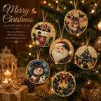 🎄 ONLY £7.99! Christmas DIY Hanging Ornament Set – 6 Festive Tree Decorations ✨