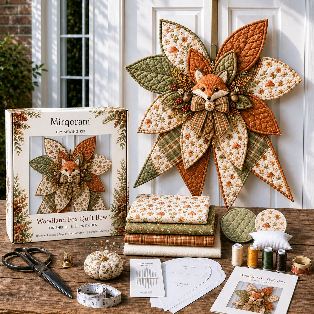 Owl - Handmade Quilted Door Bow DIY Sewing Kit