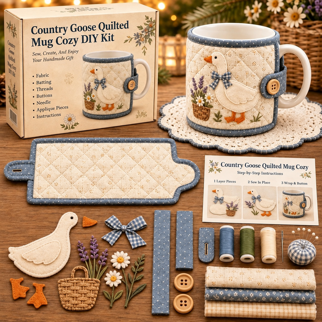 🎄 DIY Christmas Mug Cozy Sewing & Craft Kit