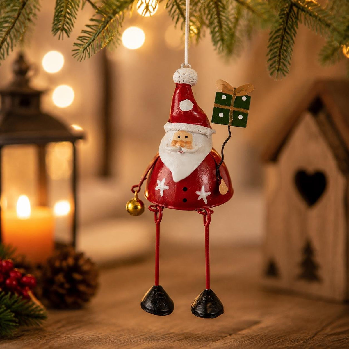 🌲Hot Sale Only £6.99!!!✨ Hand-Painted Metal Dangling Leg Christmas Ornaments