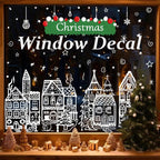 🎄 Only £6.99 | Christmas Village Window Decoration Set