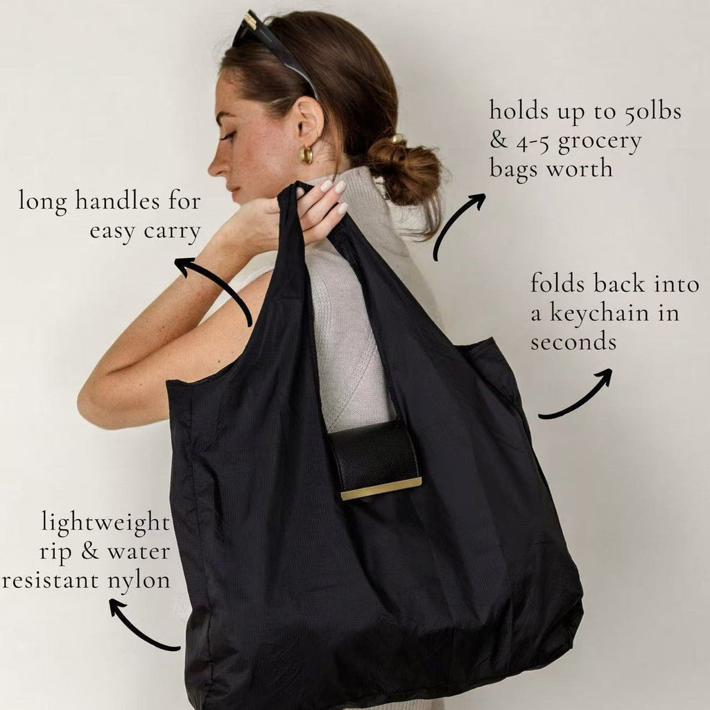 🔥✨ Pocket-Sized Foldable Keychain Tote Bag