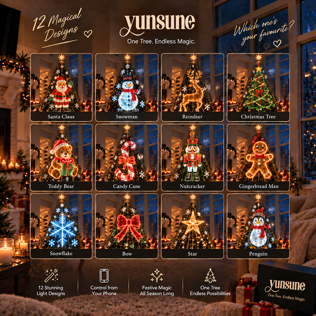 Yunsune Smart Animated Christmas Tree Lights