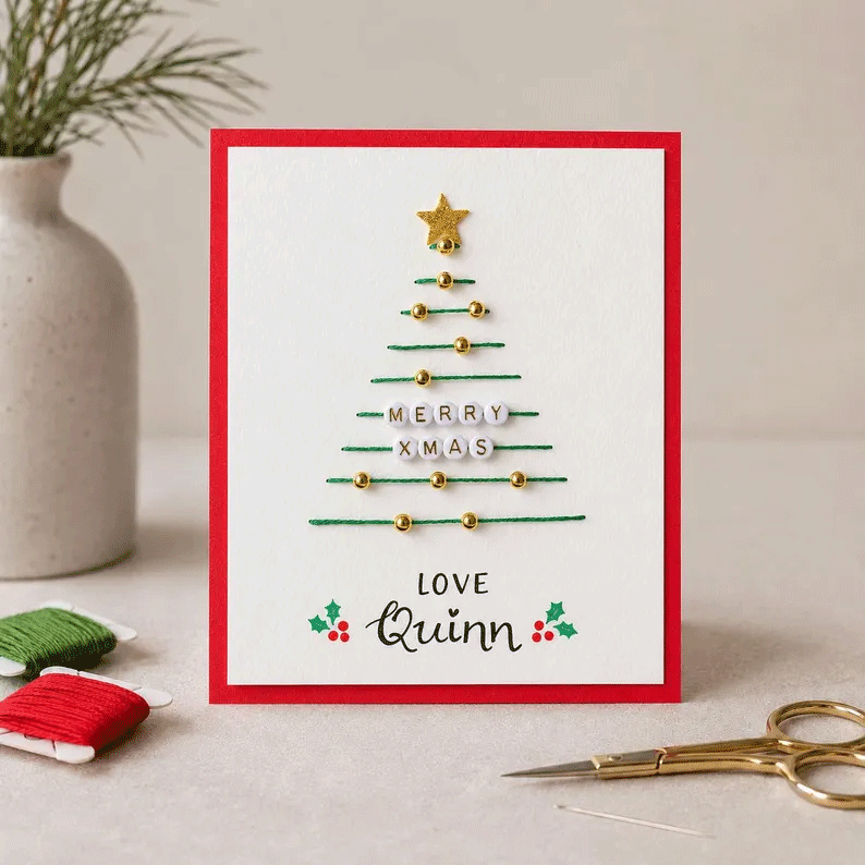 🎄 57% OFF | Christmas Thread Art Card Kit – Create Beautiful Handmade Holiday Cards ✨