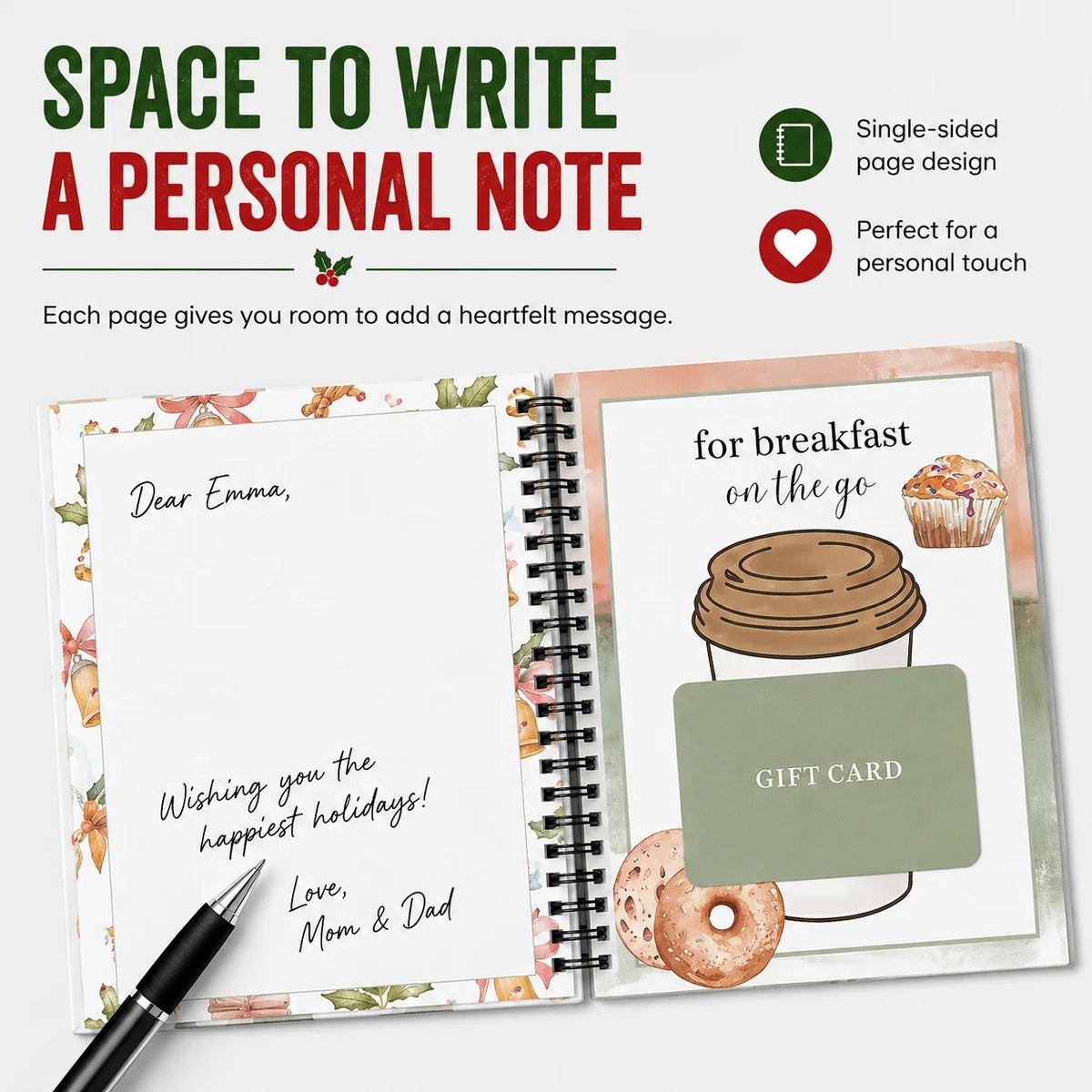 🔥 Only £7.99 |Christmas Gift Card Book 🎄 More Than a Card, A Memory to Keep