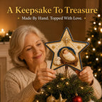 ⭐ Christian Faith Pearl Diamond Art Christmas Tree Topper Kit