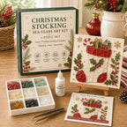 🔥 63% OFF | Only £11.99 🎄Christmas Sea Glass Art DIY Kit – Create Your Own Festive Keepsake