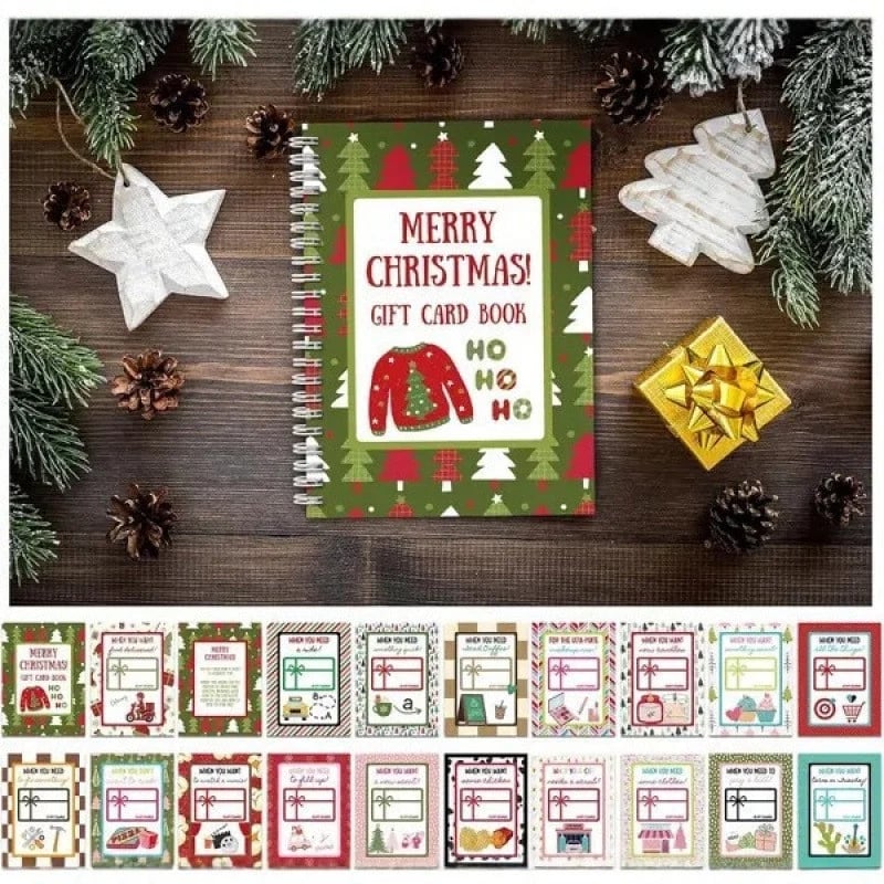 🔥 Only £7.99 |Christmas Gift Card Book 🎄 More Than a Card, A Memory to Keep