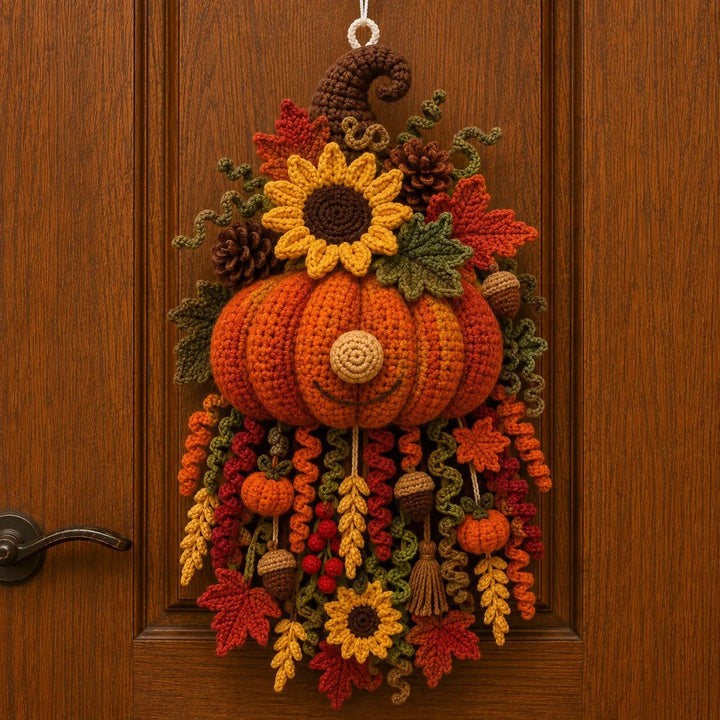 🧶DIY Seasonal 3D Crochet Door Hanger Kit Collection | Coordinated Yarn, Filling, Accessories & Step-by-Step Instructions Included 💕