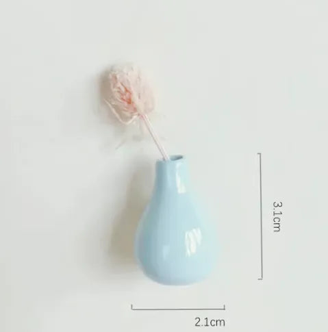8-Pcs Mini Vase Fridge Magnets