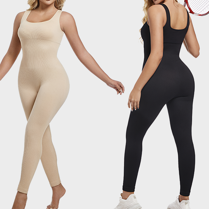 Seamless Square Neck Sport Jumpsuit