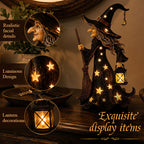 🧙Starlight Witch Night Light Figurine✨ | Halloween Witch Ornament with Warm LED Lights🌙