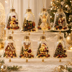 ✨🎄 Illuminated Christmas Story Ornament – Light‑Up Mini Holiday Scene
