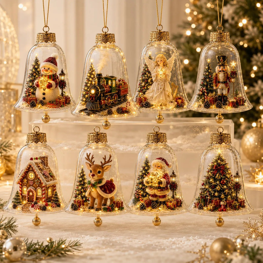 ✨Christmas Discout: Only £9.99!!!🎄 Glowing Christmas Story Ornament – Light-Up Mini Holiday Scene