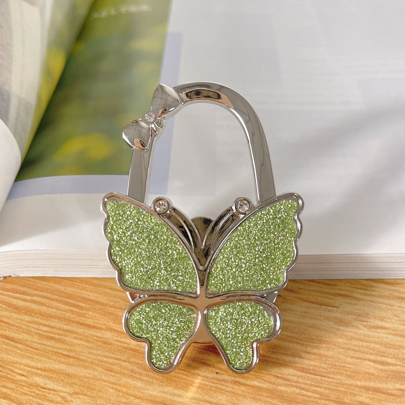 Butterfly Foldable Handbag Hook – Stylish, Portable & Non-Slip Bag Hanger