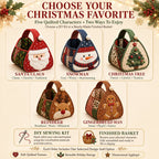 🎄 Christmas Character Quilted Carry Basket🎁✨