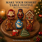 💥ONLY £7.99!!!🎁 BUY 1 GET 1 FREE | Christmas Baking Moulds – 8 Festive Designs 🎄