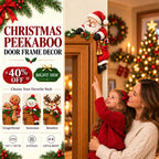 🎅✨Christmas Peekaboo Door Frame Corner Decor – 3D Holiday Character Decoration