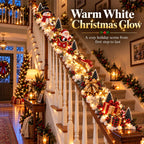 🎅 Turn Your Staircase Into Santa’s Christmas Wonderland