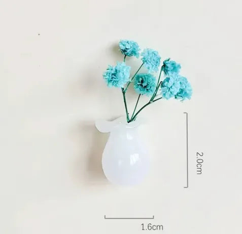 8-Pcs Mini Vase Fridge Magnets